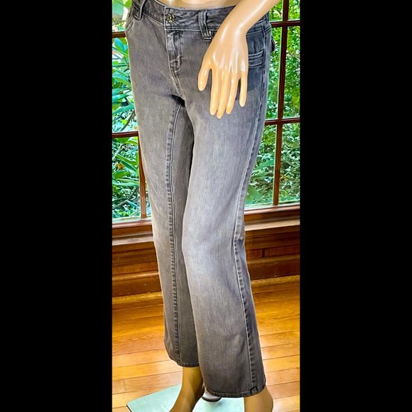 ▪️SIMPLY VERA▪️Mid Rise Gray Denim Bootcut Jeans - Picture 2 of 11